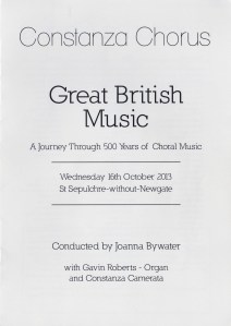Great British Music programme cover
