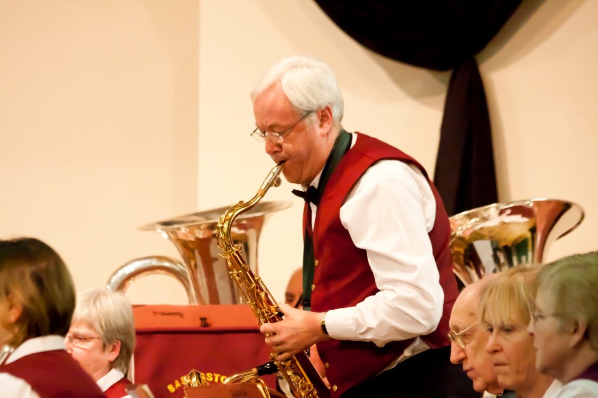 Philip soloing with Basingstoke Concert Band, Hook - March 2012