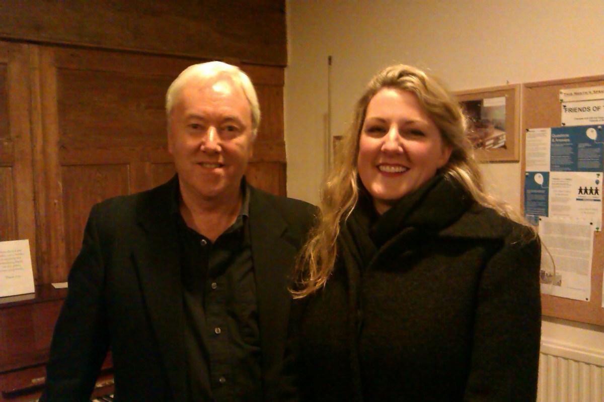 Philip and soprano Jo Weeks, Alton Music Box - December 2012