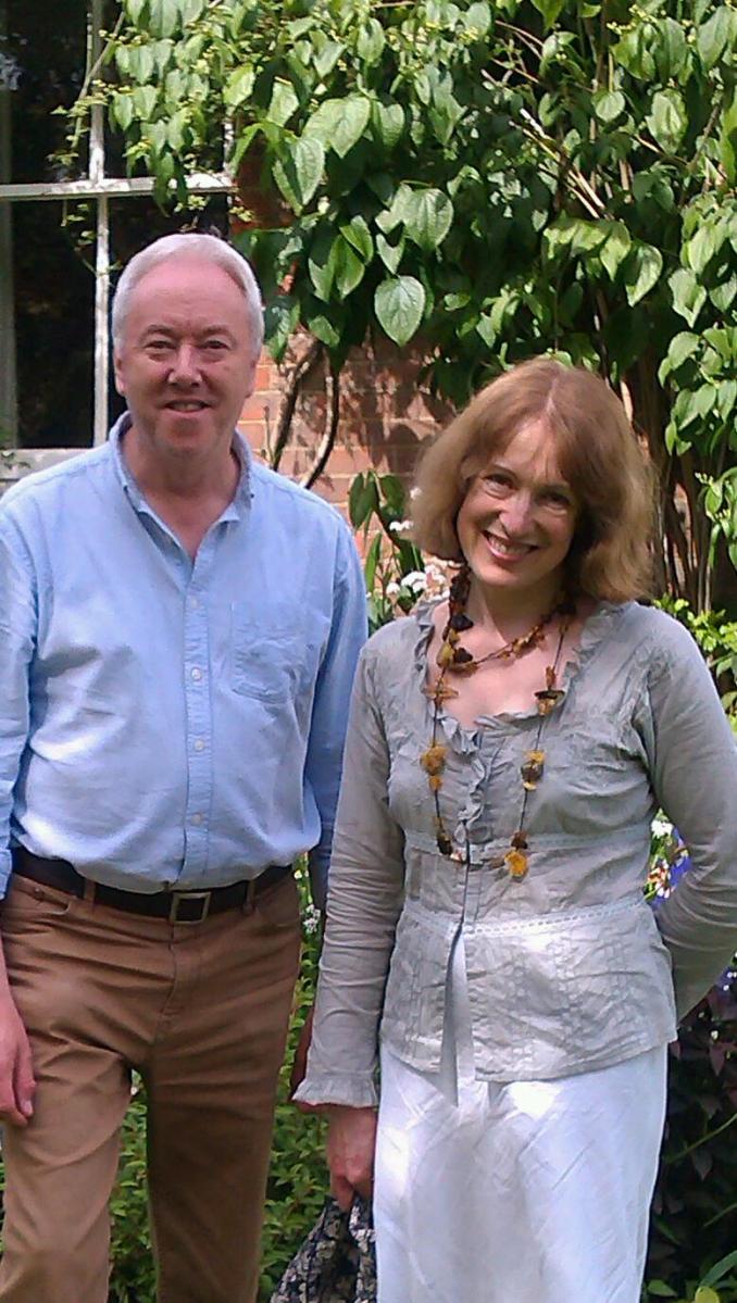 Philip with Lithuanian choral conductor Salvinija Jautakaitė-Hargreaves, Alton - June 2014