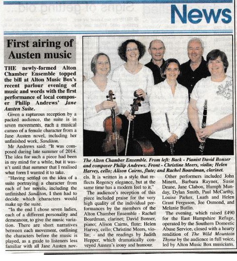 Alton Post Gazette cutting