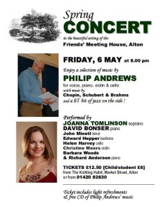 Phil Andrews Spring Concert flyer