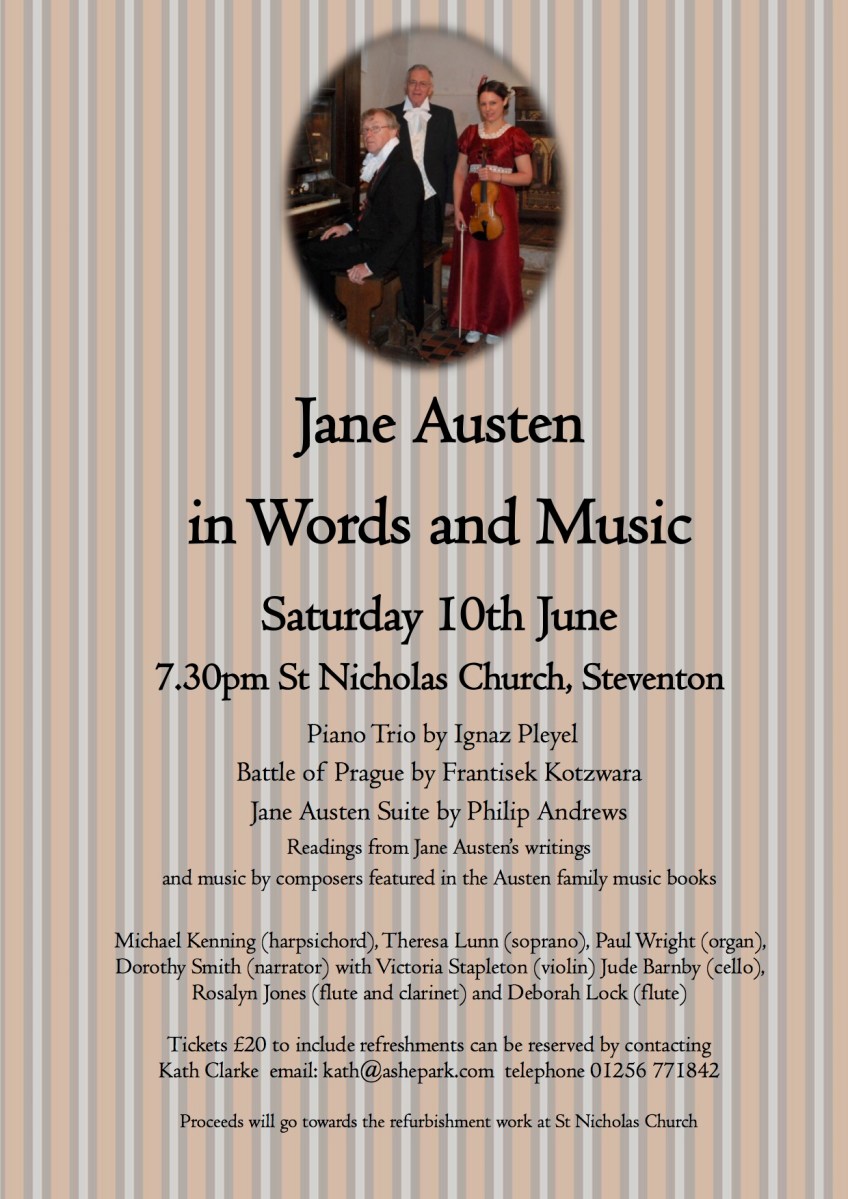 Steventon concert poster